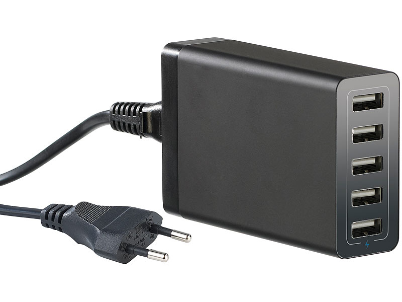 Chargeur secteur rapide et intelligent Force Power Gris avec 2 ports USB et USB  C - Chargeur pour téléphone mobile
