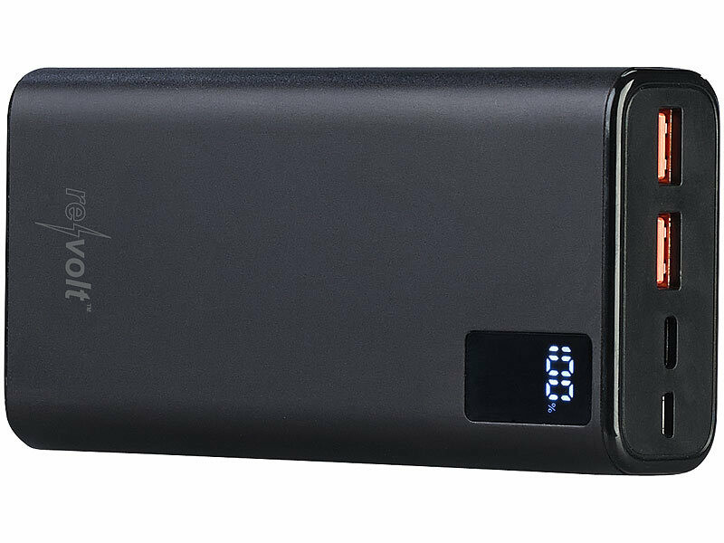 Batterie de secours 20000 mAh PB-520.v2 avec 2 ports USB-A et 1 port USB-C