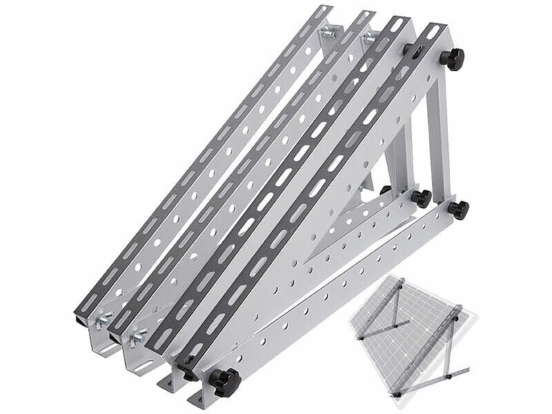 Support réglable en aluminium pour panneau solaire 14,5 / 37 cm